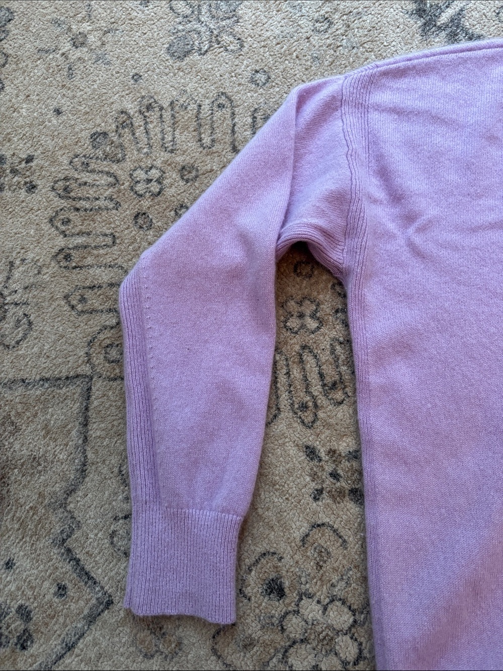 Madewell Cashmere Crewneck Sweater in Lavender - Picture 4 of 6